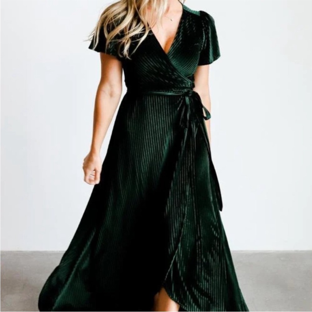 Baltic born andi ribbed wrap dress